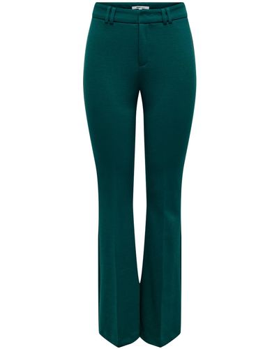 ONLY Stoffhose ONLLUCY-LAURA MW WIDE PINTUCK PANT NOOS in Blau | Lyst DE