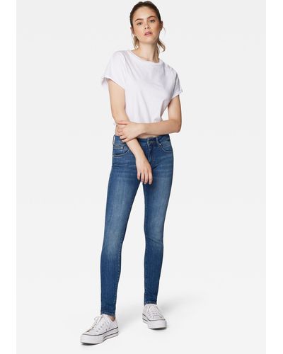 Mavi Röhrenjeans "LEXY", Cropped Super Skinny Jeans - Blau