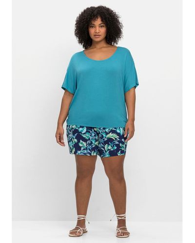 Sheego Mini Hotpants und Shorts für Damen | Online-Schlussverkauf – Bis zu  78% Rabatt | Lyst DE | T-Shirts