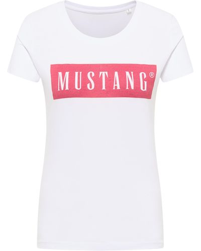 Mustang T-shirt \'alina\' in Lila | Lyst DE