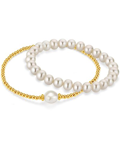 Weiß Perlarmband Perlenarmband Set DE Firetti Geschenk | Lyst in Zugarmband\