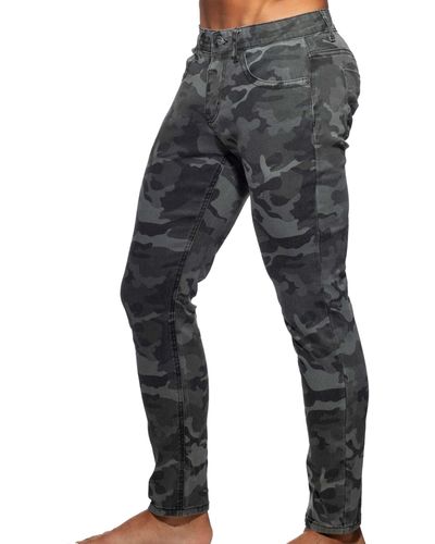 Addicted Jeans Camouflage Gris