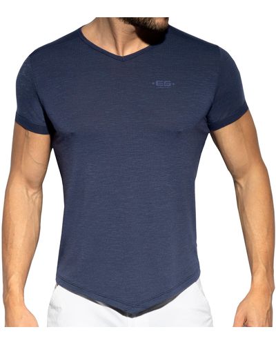 ES COLLECTION T-Shirt Flame Bleu