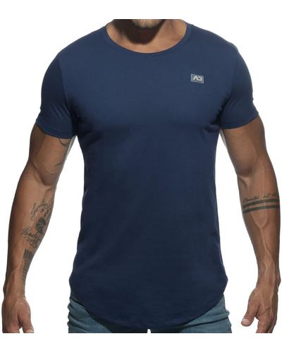 Addicted T-Shirt Basic U-Neck - Bleu