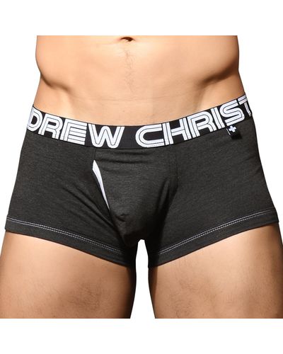Andrew Christian Boxer Almost Naked Fly Tagless - Noir