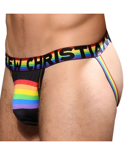 Andrew Christian Jock Strap Almost Naked Rainbow Arch Mesh - Noir