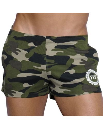 ES COLLECTION Short Fitness Camouflage - Vert