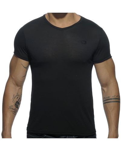 Addicted T-Shirt V-Neck Basic - Noir