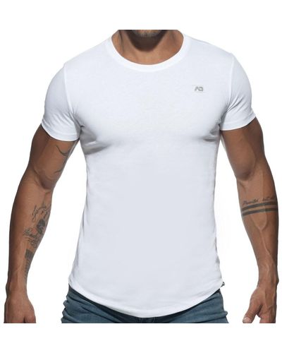 Addicted T-Shirt Basic U-Neck - Blanc
