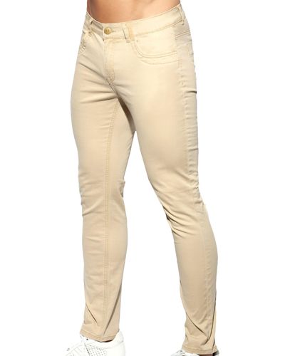 ES COLLECTION Pantalon Slim Fit - Neutre