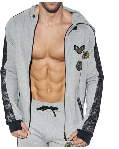 ES COLLECTION Veste Sport Padded Army - Gris