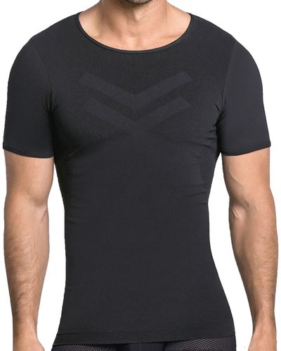 Leo T-shirt Microfibre Compression Modérée - Noir