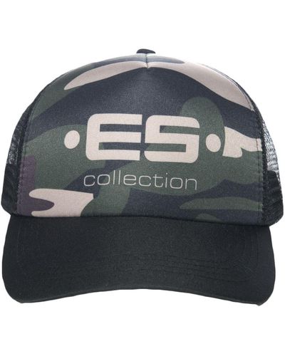 ES COLLECTION Casquette Baseball Print Logo Camouflage - Multicolore