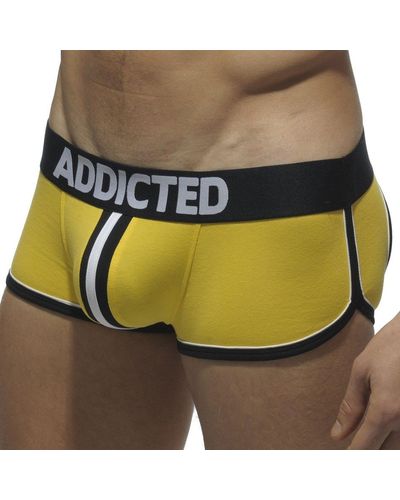 Addicted Shorty Bottomless Double Piping - Jaune