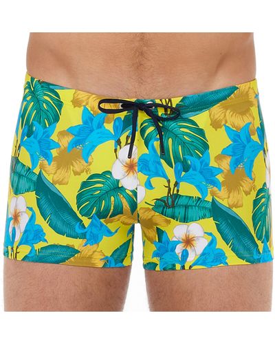 Hom Boxer de Bain Tropicana - Bleu