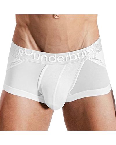 Rounderbum Boxer Anatomic Coton - Blanc