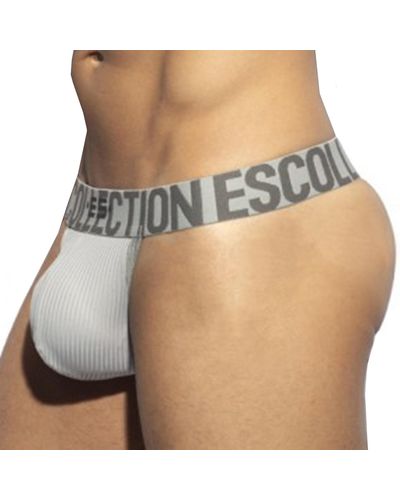 ES COLLECTION String Recycled Rib Band - Gris
