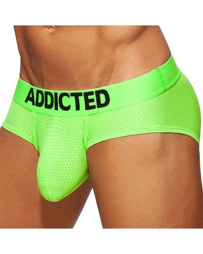 Addicted Slip Cockring Mesh Neon - Vert