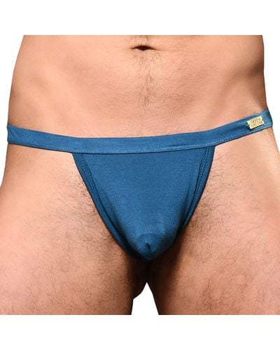Andrew Christian String Almost Naked Sex Bambou - Bleu