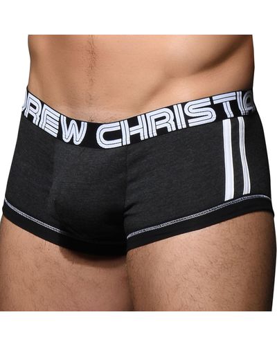 Andrew Christian Shorty CoolFlex Modal Active Show-It Anthracite - Noir