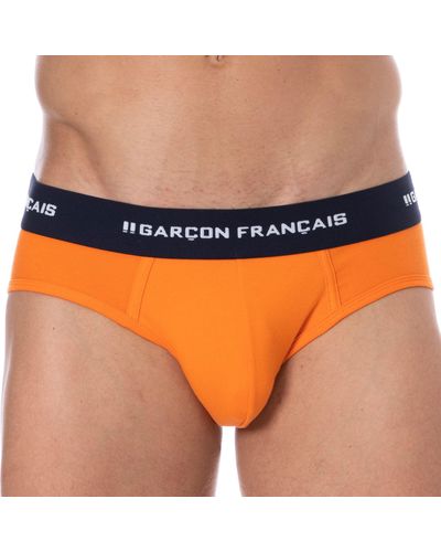Garçon Français Slip Coton Carotte - Orange