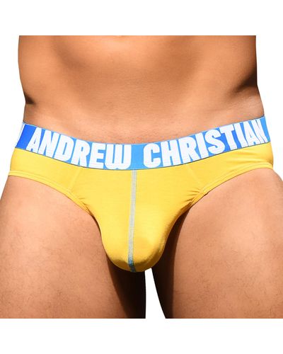 Andrew Christian Slip Almost Naked Happy - Jaune