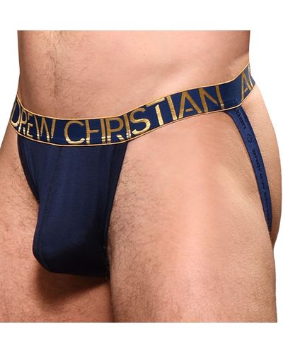 Andrew Christian Jock Strap Almost Naked Happy Modal Bleu