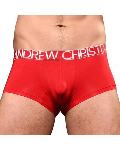 Andrew Christian Boxer Almost Naked Happy Modal - Rouge