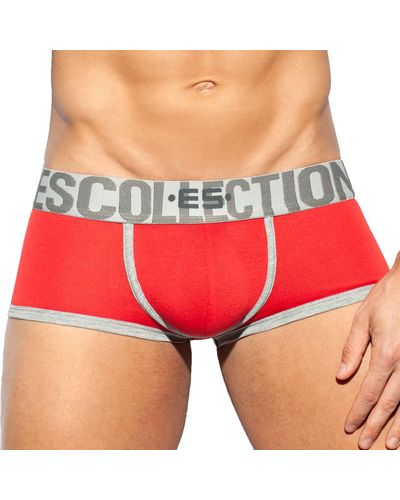 ES COLLECTION Boxer Court Second Skin - Rouge