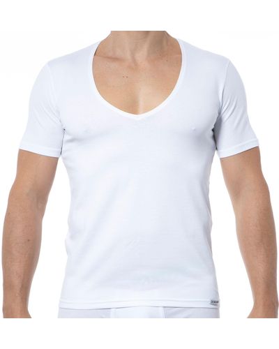 Doreanse T-Shirt Essential Col V - Blanc