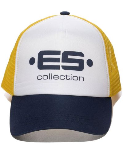ES COLLECTION Casquette Baseball Print Logo - Bleu
