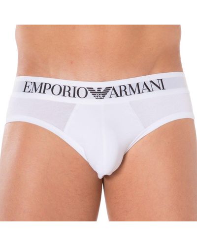 Emporio Armani Slip Stretch Cotton - Blanc