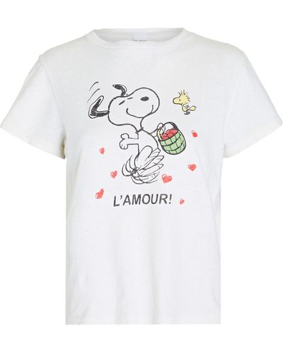 RE/DONE Lamour Snoopy Classic Graphic T-shirt - White