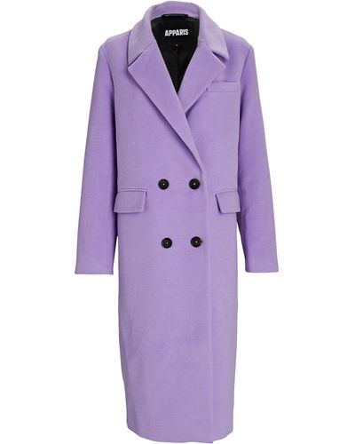 Purple Apparis Coats for Women | Lyst
