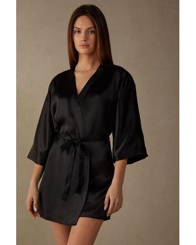 Intimissimi Kimono en soie - Noir