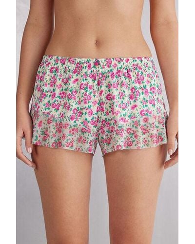 Intimissimi Pantaloncino in Raso Life is a Flower - Rosa