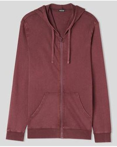 Intimissimi Sweat à zip WASHED COLLECTION - Rouge