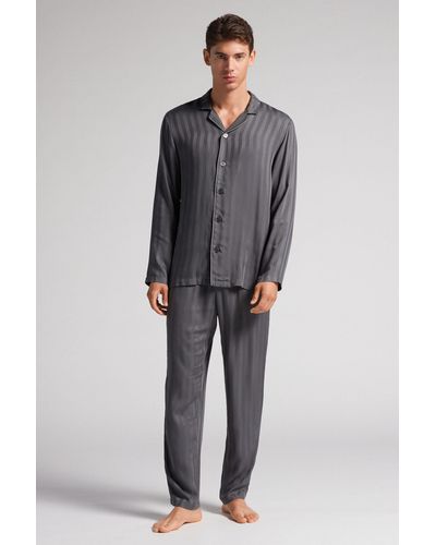 Intimissimi Long Modal Pyjamas in Blue for Men | Lyst