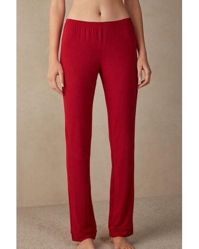 Intimissimi Pantalone Lungo in Micromodal - Rosso