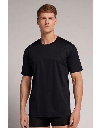 Intimissimi T-shirt in Cotone Premium Mercerizzato - Nero