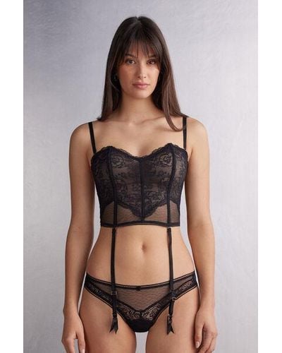 Intimissimi Guepiere Lace Never Gets Old - Nero