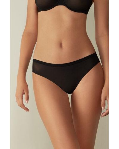 Intimissimi Tanga INVISIBLE TOUCH - Noir