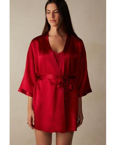 Intimissimi Kimono en soie - Rouge