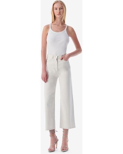 IRO Martine High-waisted Cropped Jeans - White