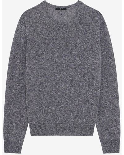 IRO Shad Round-neck Linen-blend Sweater - Gray