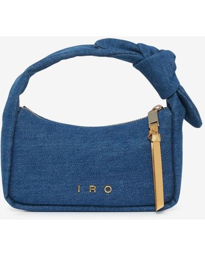 IRO Noué Baby Denim Bag - Blue
