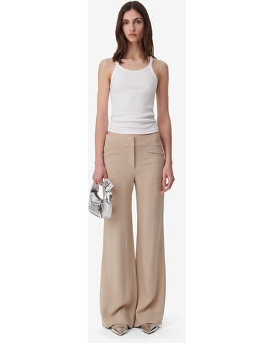 IRO PANTALON FLARE TAILLE BASSE VENTURA - Neutre