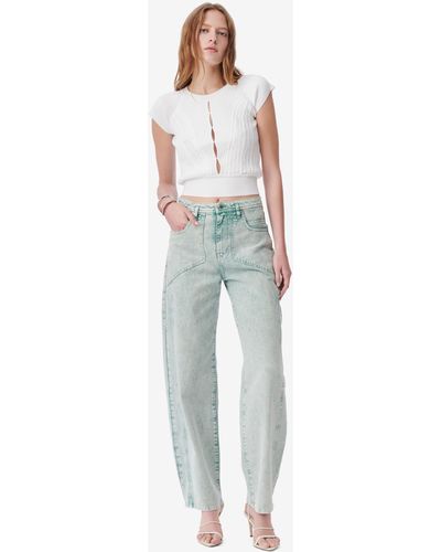 IRO Raul Cut-out Carrot Jeans - Blue