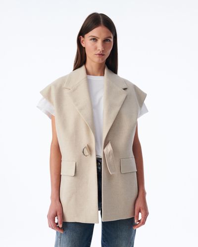 IRO Annelie Sleeveless Jacket - Natural