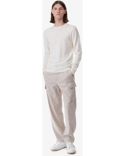 IRO Matt Linen-blend Cargo Pants - White